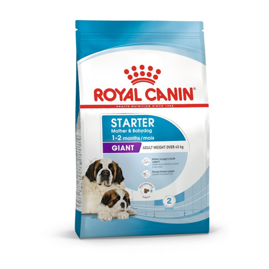 Royal Canin Giant Starter Mother & Babydog – Hrană Uscată pentru Cățele Gestante/în Lactație și Pui de Câine de Talie Gigantă – 15 kg